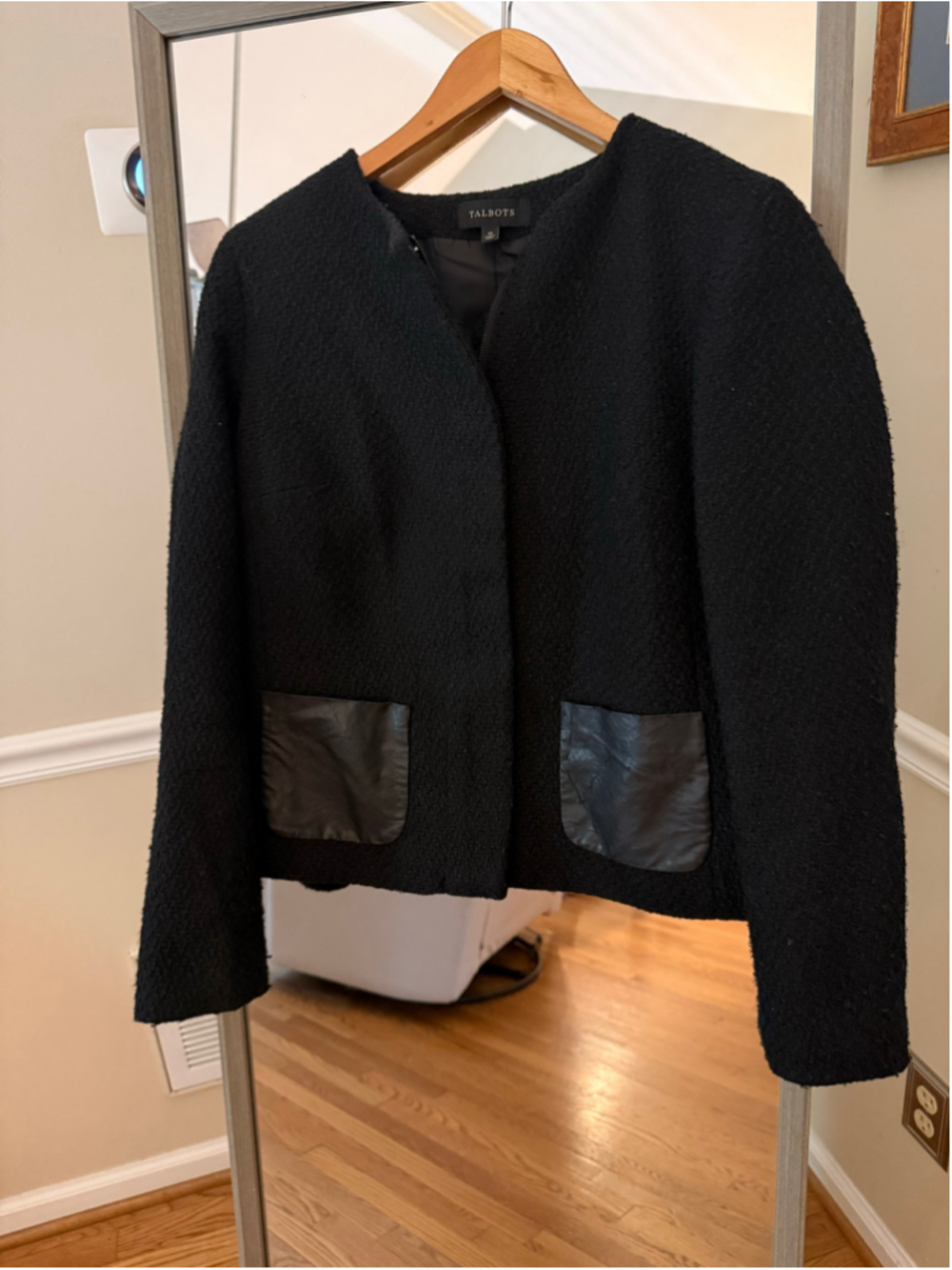 Women's Talbots Black Blazer Jacket Size 10